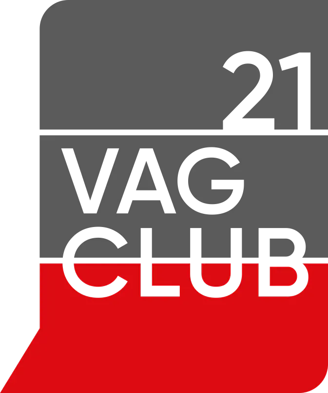 Наклейка VagClub21 красно-серая